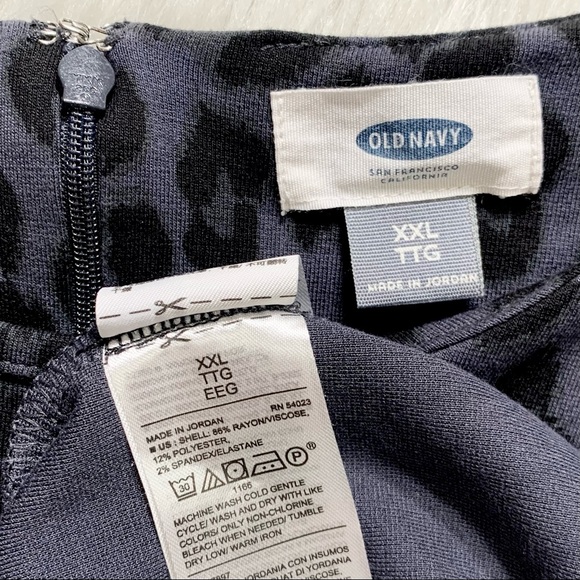 SOLD-Old Navy Leopard Print Knit ShirtDress - Picture 8 of 10